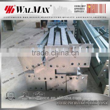 WF-DS045 Hot-dip Galvanized Steel Structure Steel Post for Windbreak Wall photo-3