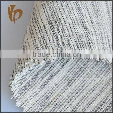 New Products Viscose Linen Black White Stripe Fabric Black and White Striped Dress Fabric photo-2
