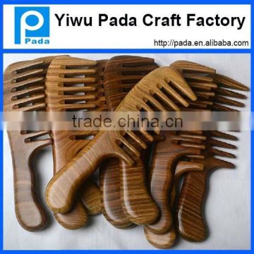 High quality sandal wooden handle hair comb