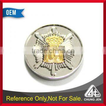 China Supplier custom market metal trolley coin embossed token