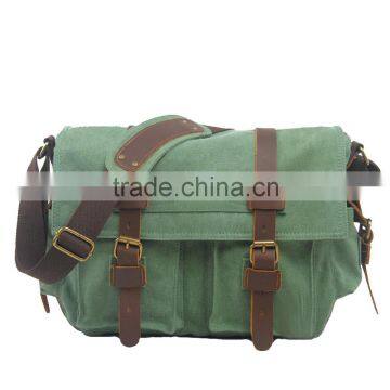 Euro Style Vintage Washed Canvas Camera Bag Black Camera Messenger Bag photo-4