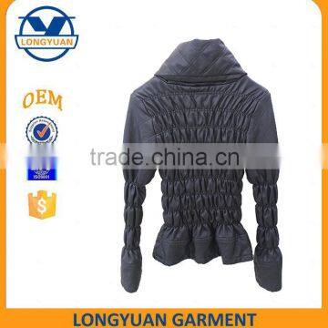 Slim Fit Custom Women Pu Leather Jacket New Style 2016 pu Jacket photo-2