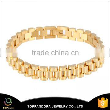 wholesale stainless steel gold color chain bracelet jewelry