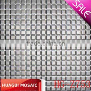 chessboard type silver metal mosaic tiles HG-Z753