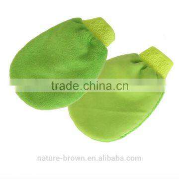 Green soft Car wash mitts