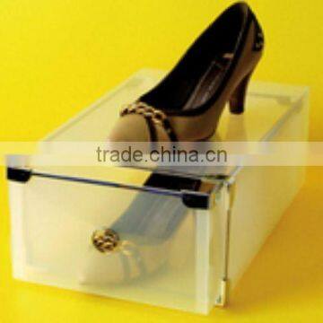 plastic clear shoe box