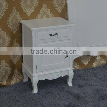 Shabby Chic White 1 Drawer Bedside Lamp Table Bedroom Side Table photo-6
