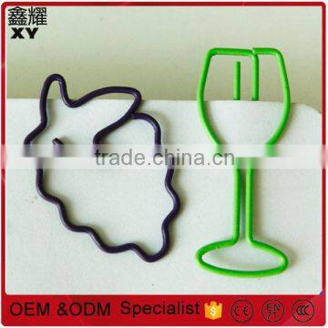 Professional Customer Logo Design Fruit Grape Red Wine Glass Types of Designer Paper Clips