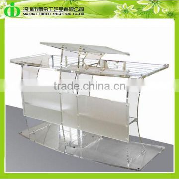 DDL-0042 ISO9001 Shenzhen Factory Wholesale SGS Test Clear Adjustable Lectern