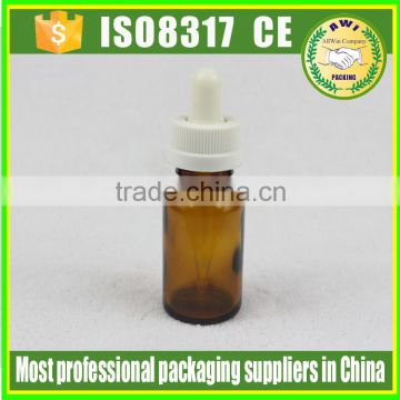 Screen Printing Amber Essential Oil Glass Bottle 20ml