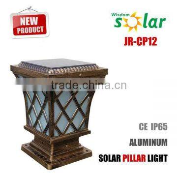 Black and white Solar Powered Led Garden Post Deck Cap Square Pathway Outdoor Fence Lights