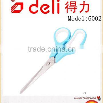 Deli Stainless steel big scissors for Office Supply Model 6002 Sky Blue