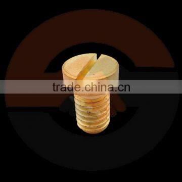Brass slotted stop Plug