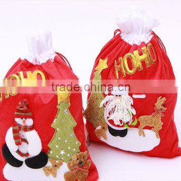 Hot Selling excellent quality Non-woven Santa Claus christmas gift bag with good offer