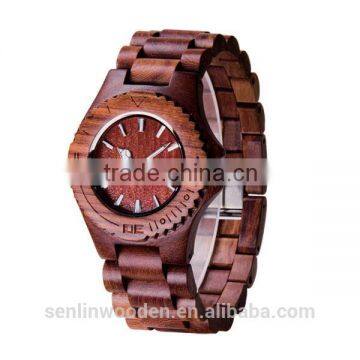 2014 ECO-friendly new trendy good selling wooden watch for man water resistant good quality wooden watch for man
