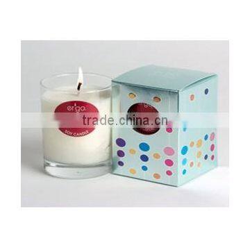 Scented Glass Candle in a colorful window box