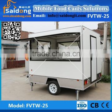 Popular and convenient high profit feedback food carts/mobile van food vending kiosk /mobile vending food van for sale