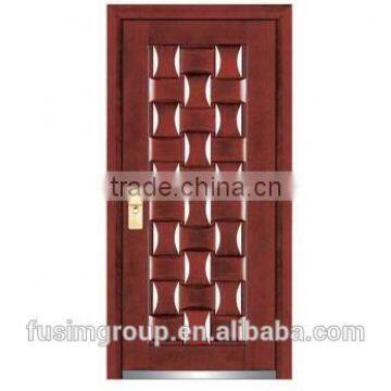 Hot sale Safety Surface finished Steel wooden (armored ) front door