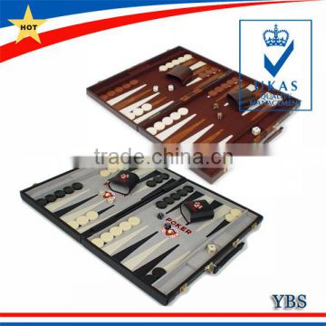 Hot sale portable leather backgammon