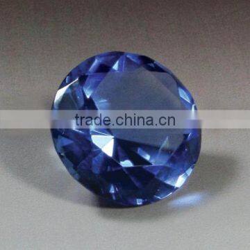 Decorative blue crystal diamond