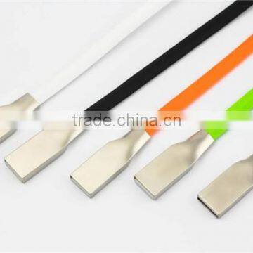 Zinc Alloy USB Data Charger Cable Cord Line for iPhone 6S 5S 5 6 Plus i Pad iPod