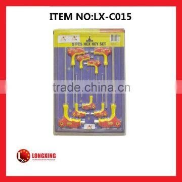 Factory Supply High quality 9 pcs hex key set
