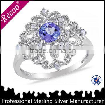 tanzanite wedding bands flexible finger rings