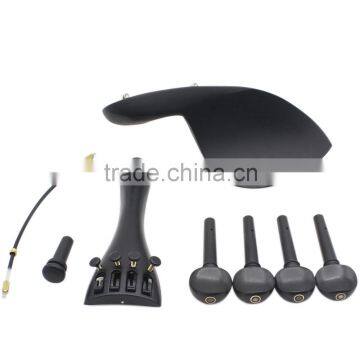 4/4 Violin Chin Rest Chinrest With Tuning Peg Tailpiece Fine Tuner Tailgut Endpin Violin Accessory Kit photo-5