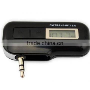 Compact folding design 3.5mm fm transmitter for car audio