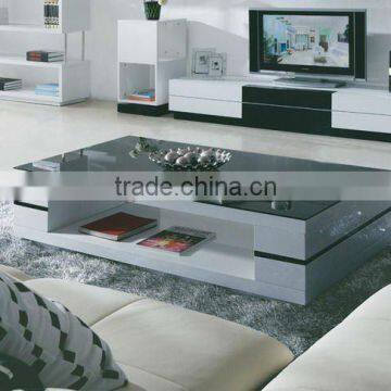 Beautiful big size high glossy coffee table 1610