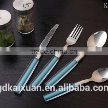 Factory Price Plastic Handle Stainless Steel Flatware Set, Tableware