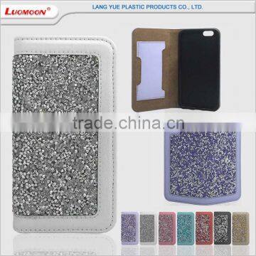 with card slot diamond pu leather case for lenovo a5000 k3 note k5