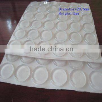 Diameter 20.6mm clear rubber feet