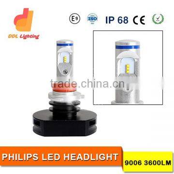 Top quality CE, ROHS 9006 led headlight 20W Auto car LED Headlight Kits 6000K 12V led bulbs H3 2400LM automotive headlamps