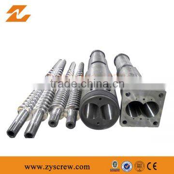 Durable Conic Twin Screw Barrel/cylinder PVC/PE/PP plastic machine