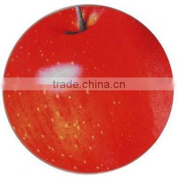 Apple-shaped Tempered Glass Chopping Board with 3 to 10mm Thickness