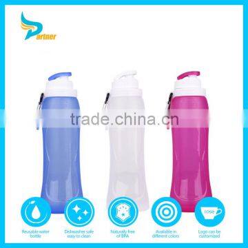 FDA Silicone Collapsible Water Bottle Wholesale