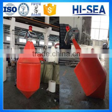 PE Plastic Navigation Sea Buoy with Solar Warning Light