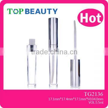 TG2136- 5.5ml Trihedral Clear Makeup Empty Lip Brillant