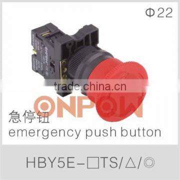 emergency push button switch HBY5E,emergency push button,emergency stop button