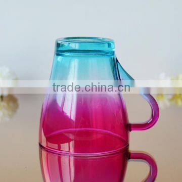 Colorful Drinking Glass With Handle New Design