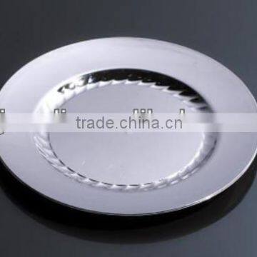 10 inch 55g disposable silver plastic plate