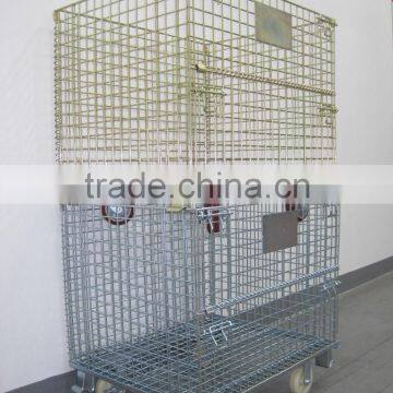 metal cage storage for warehouse use