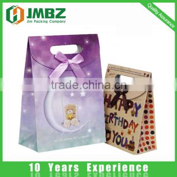 Paper Material and ribbon Sealing & Handle paper bag