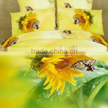 four six 2014 new 3D Bed sheet Reactive Printing Fashion Bedding Design bedding set