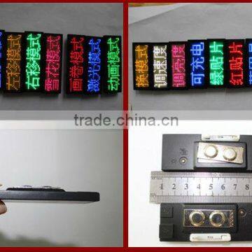 alibaba express china innovative product electronic plastic magnetic rechargable and programmable led scrolling messages name ba