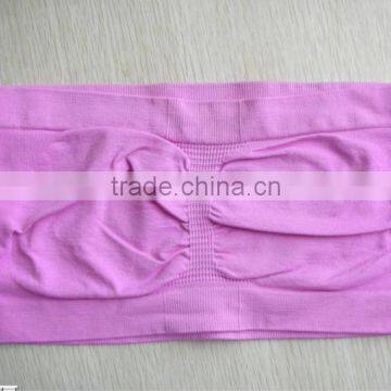 Word bra,Wrapped chest(Pink), Bandeau