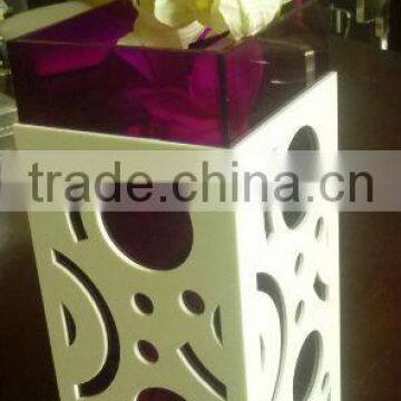 2014 stylish acrylic flower vase holder display