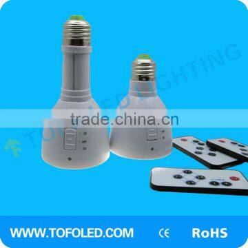 battery operated Rechargeable led bulb light for emergency