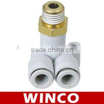 Outside Thread Metal Male Connector Joint KQ2LU